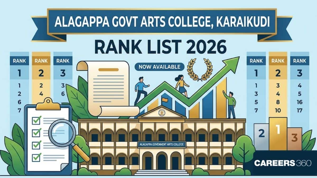 Alagappa Government Arts College Rank List 2026 PDF (Out): Download General Category Rank List